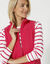 Veste polaire zippée sans manches (framboise)