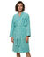 Korte, effen badjas voor dames en heren met kimono-kraag, te personaliseren &ndash; lusjesbadstof 380 g/m&sup2; (watergroen)