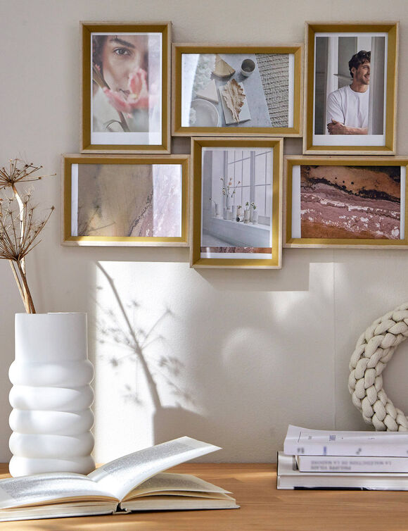 P&ecirc;le-m&ecirc;le 6 cadre-photos bois (bois)