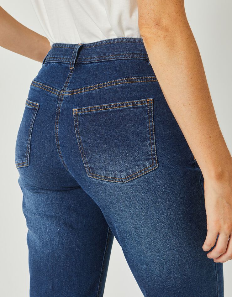 Pantalon mom, denim stretch (stone)