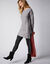 Effen legging met glanzende baan (zwart)