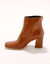 Boots met hak en vierkante neus (karamel)