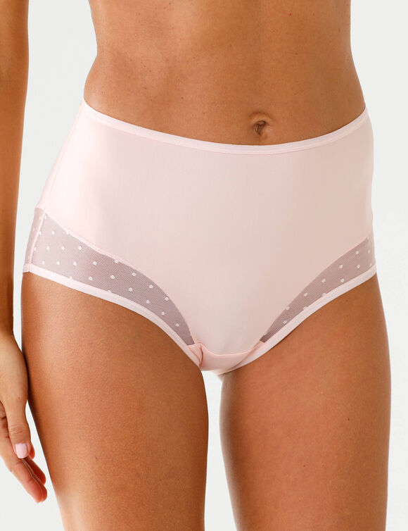 Slip met hoge taille in microvezel - Set van 2 (roze)