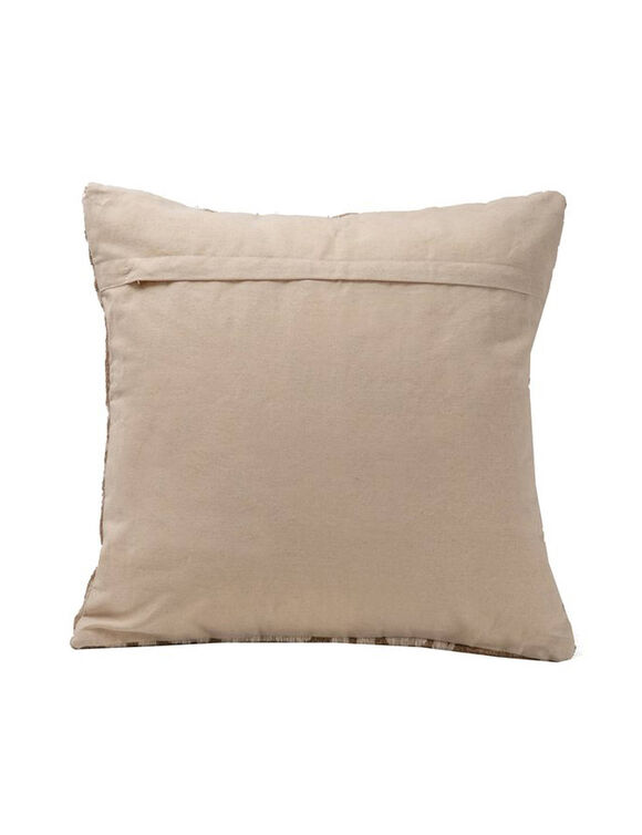 Coussin tissé jacquard graphique  (blanc / naturel)