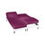 Drap-housse uni sommier articulé flanelle bonnets 26 cm (prune)