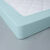 Effen hoeslaken in polyester-katoen, hoekdiepte 32 cm (celadon)