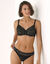 Arum Party tanga van kant met glanzend effect (zwart)