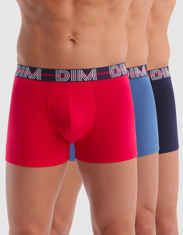 Boxer Powerfull - lot de 3 (rouge + bleu)