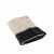 Éponge unie 450 g/m² liteau jacquard confort moelleux (sable)