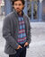 Extrawarme blouson in fleece (antraciet)