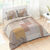 Bedlinnen Nino in katoen met geometrische print (beige)