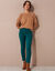Rekbare 7/8-broek met nauwsluitend model (dennengroen)