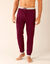 Pantalon pyjama bas resserrés - lot de 2 (gris + bordeaux) Pantalon pyjama bas resserrés - lot de 2 (gris + bordeaux)