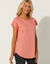 T-shirt met korte mouwen (perzik)