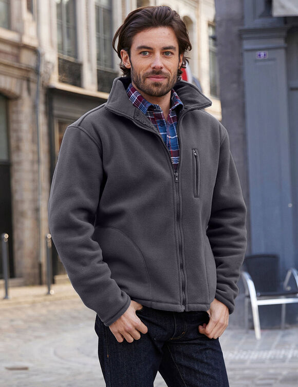 Blouson polaire spécial grand froid (anthracite)