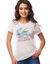 Haut de pyjama femme coton manches courtes imprimé placé Stitch "sweet dreams" (blanc)