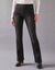 Jean bootcut ultra stretch, maille effet denim - petite stature (black)