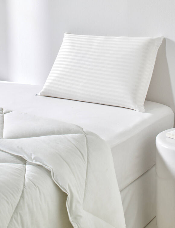 Ergonomisch hoofdkussen in traagschuim (wit)