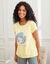 T-shirt met korte mouwen "Nature Sauvage" (geel)