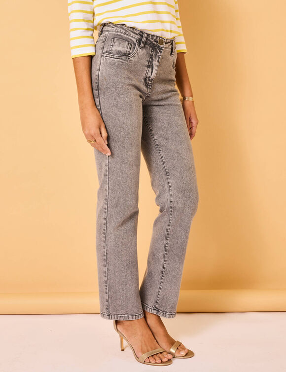 Jean droit 5 poches (gris)