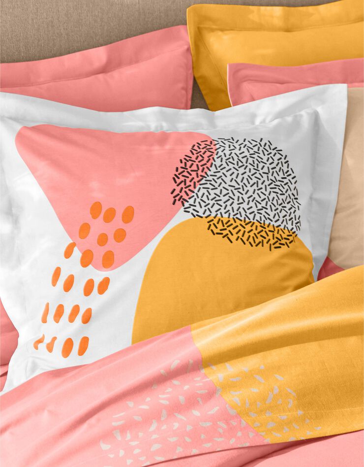 Linge de lit Oscar - coton (corail)