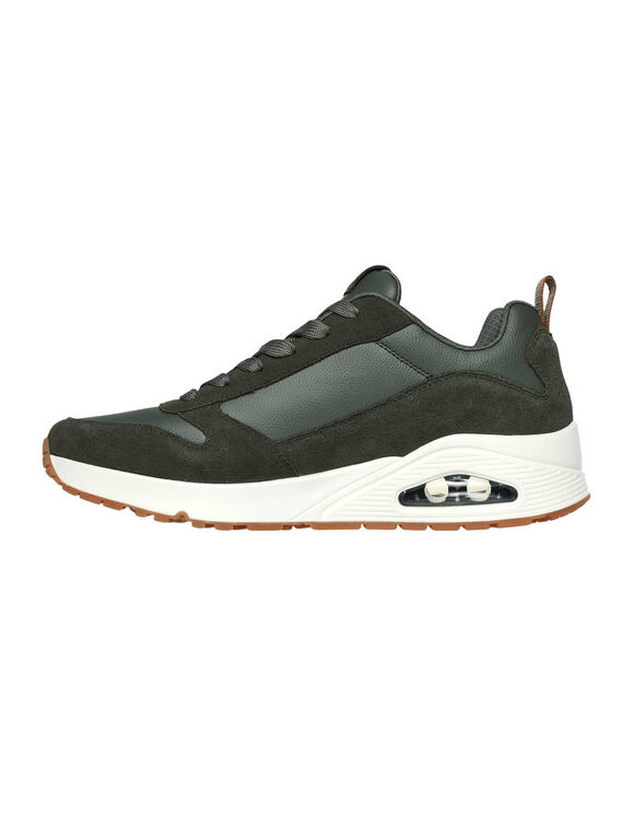 Sneakers met veters Uno - Stacre (olijfgroen)