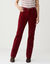 Rechte broek, corduroy (donkerrood)