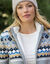 Gilet jacquard zippé, doublé maille peluche (gris chiné)