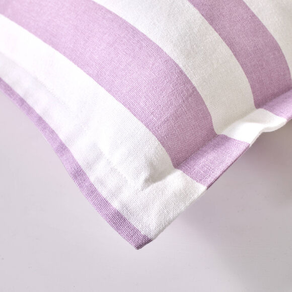 Coussin &agrave; rayures C&eacute;leste (parma)
