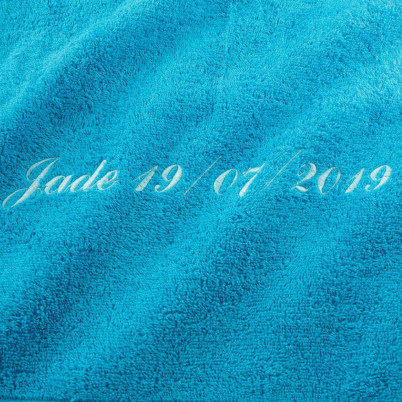 Collection serviettes de bain personnalisables confort moelleux (turquoise)
