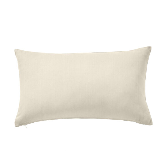 Housse de coussin unie bachette - lot de 2 (écru)