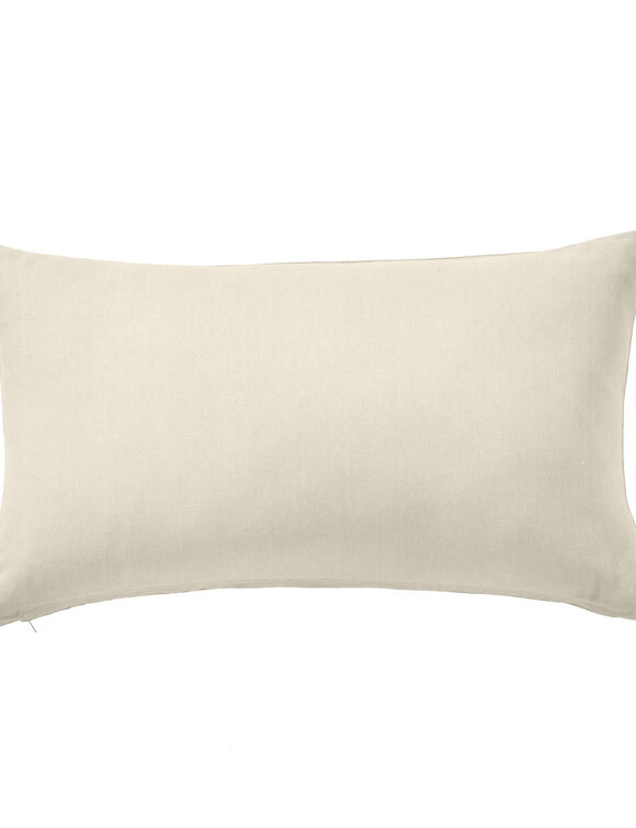 Housse de coussin unie bachette - lot de 2 (écru)