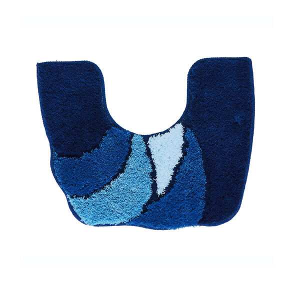 Tapis de bain pétales (bleu)