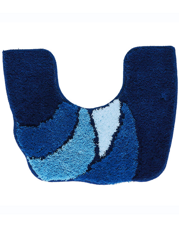 Tapis de bain p&eacute;tales (bleu)