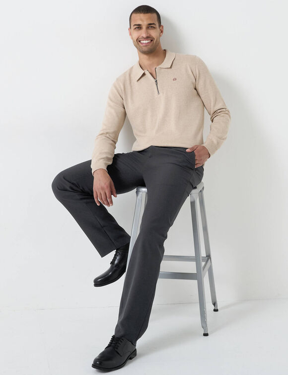 Pantalon ceinture ajustable invisible - polyester (gris anthracite)