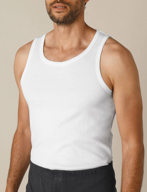 Débardeur sous-vêtement homme - lot de 3 (blanc)