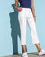 Rechte 7/8-broek met stretch (wit)