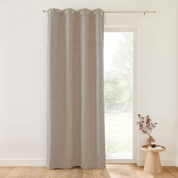 Isolerend gordijn met jacquard-motief van bogen (mastiek)