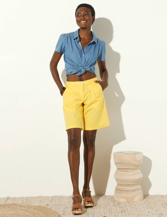 Short bermuda longueur réglable (jaune)