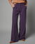 Pantalon large taille haute. (violet)