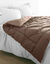 Edredon bicolore (taupe / chocolat)