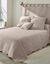 T&ecirc;te de lit unie coton style boutis Cassandre (beige)