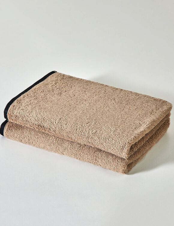Effen badstof 540g/m2, luxe comfort, 'Timeless' collectie (beige)