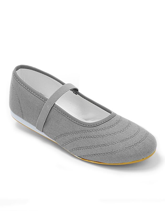 Ballerines élastiquées (gris)