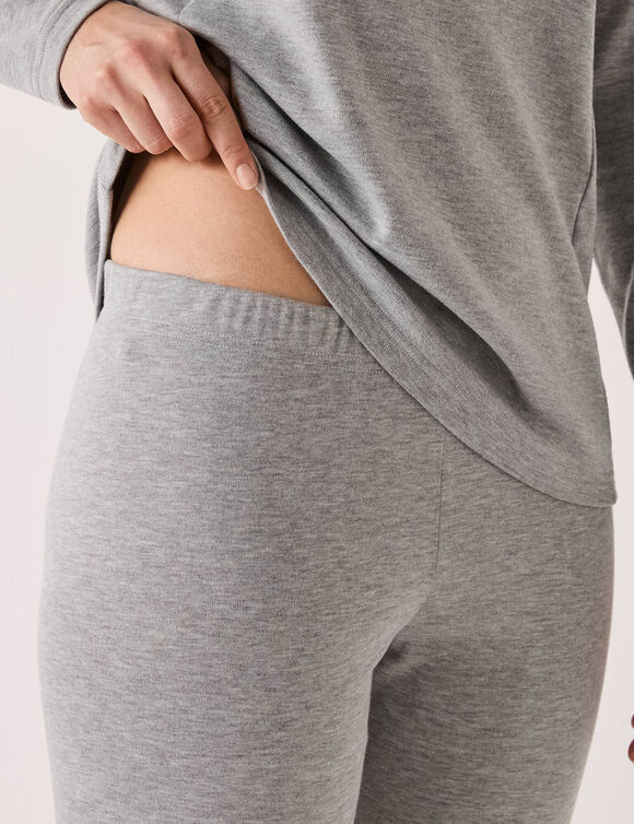 Cale&ccedil;on thermique - interlock (gris chin&eacute;)