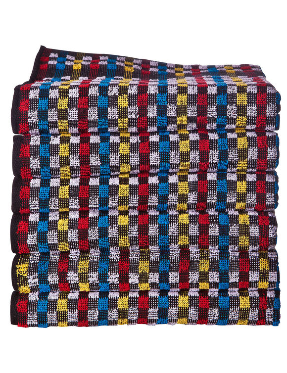 Essuie-mains éponge fond noir - lots (noir)