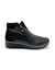 Sneakers in tweekleurig leer - marine/wit (zwart)