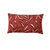 Kussenhoes met bladerenprint (terracotta)