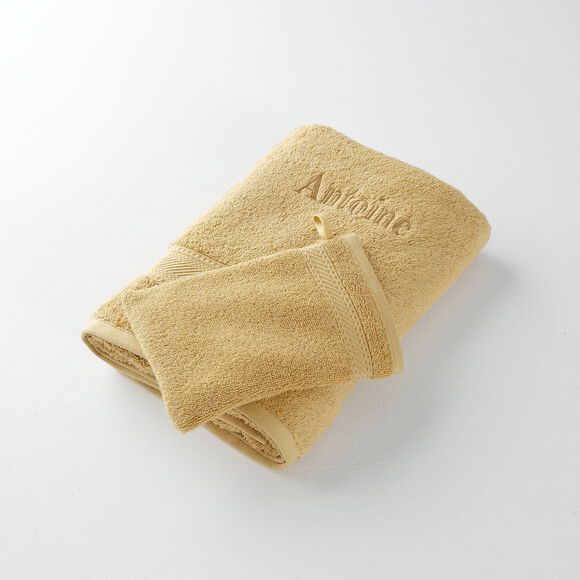 Collection serviettes de bain 540 g/m2 personnalisables confort moelleux (miel)