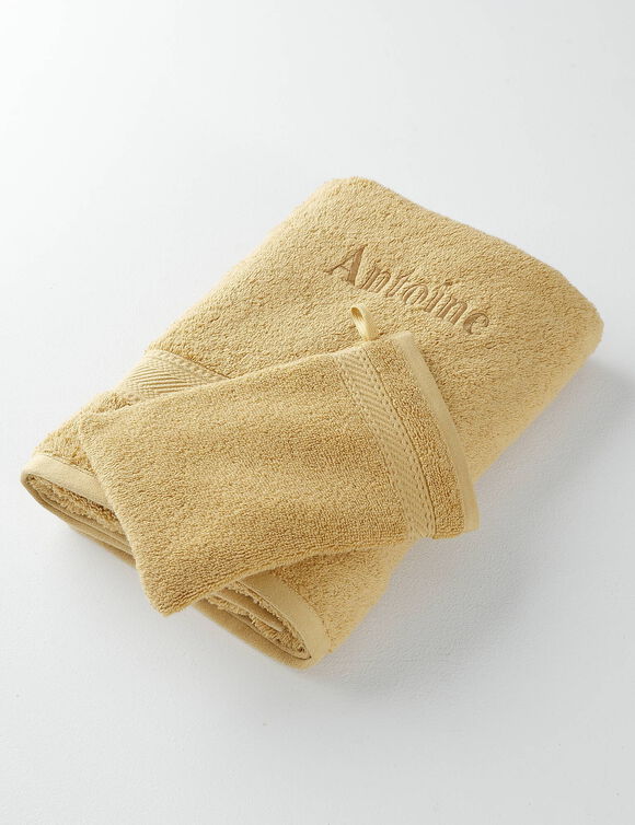 Collectie badhanddoeken 540 g/m2, personaliseerbaar, zacht comfort (honing)